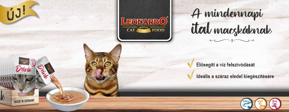 Leonardo Italok - Kiegészítő eledel macskáknak.