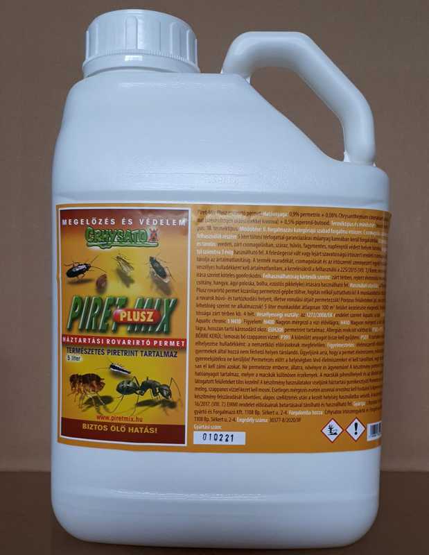 Piret-Mix Plusz bolha-kullancsirtó utántöltő 5l-es, 